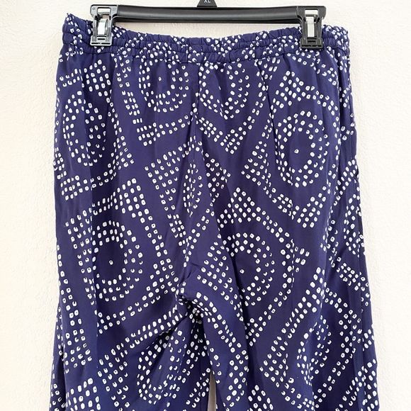 Sanctuary Womens Pants Blue‎ White Dots Drawstring Pockets Pull On Size Medium - Picture 7 of 11